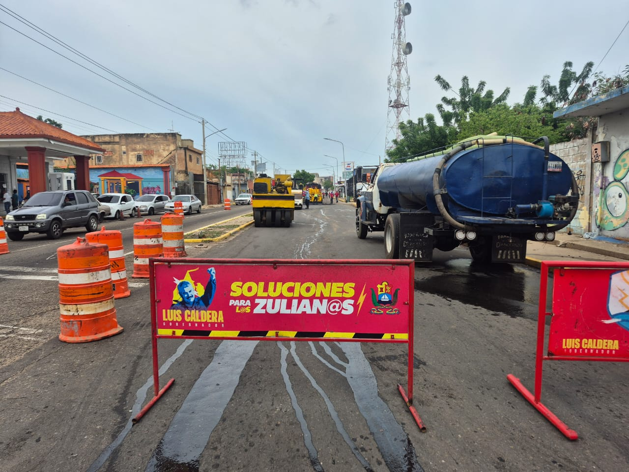 Gobernación del Zulia acelera trabajos viales y patrimoniales en el casco central de Maracaibo por la Bajada de La Chinita