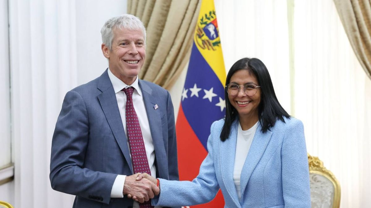Delcy Rodríguez recibió en Miraflores al Secretario de Energía de EEUU