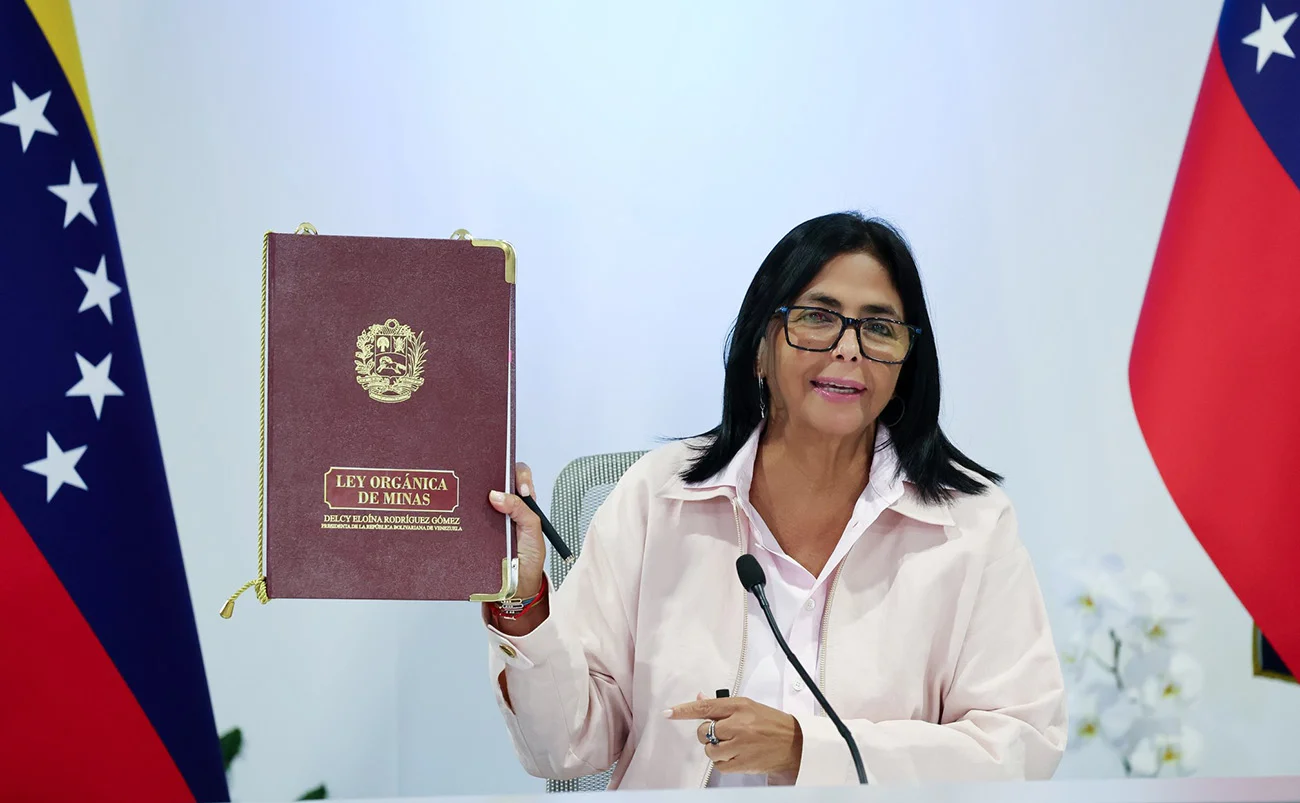 Delcy Rodríguez promulga Ley Orgánica de Minas