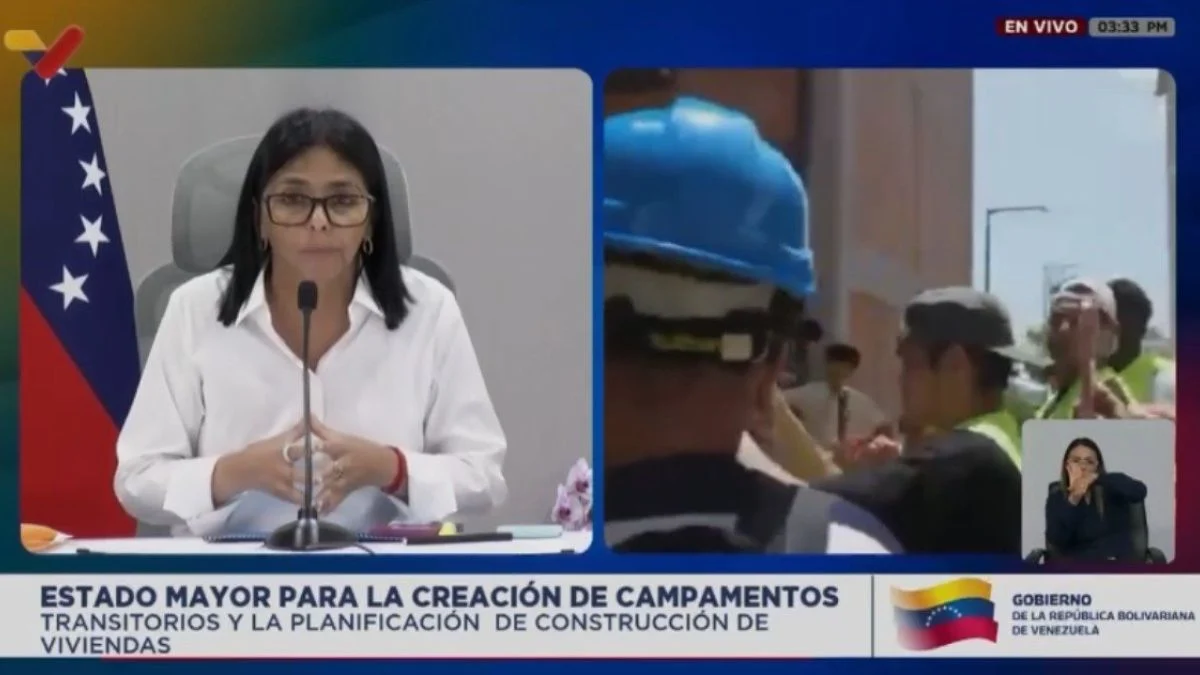 Delcy Rodríguez: Seguimos en labores de rescate de personas con vida
